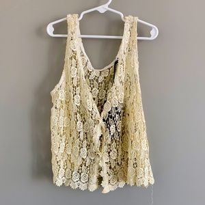 Vintage lace vest